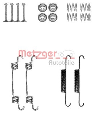 Set Accesorii, Saboti Frana Parcare Metzger 105-0887