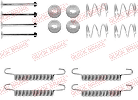 Set accesorii, saboti frana parcare puntea spate (1050791 QBK) OPEL,VAUXHALL