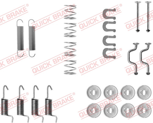 Set accesorii, saboti frana parcare puntea spate (1050810 QBK) LEXUS,TOYOTA