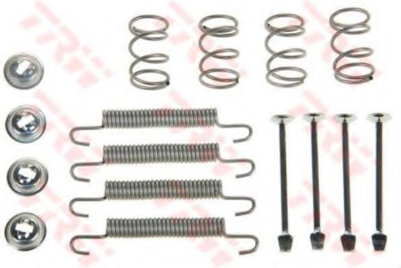 Set accesorii, saboti frana parcare SAAB 9-5 (YS3E) (1997 - 2009) TRW SFK259 piesa NOUA