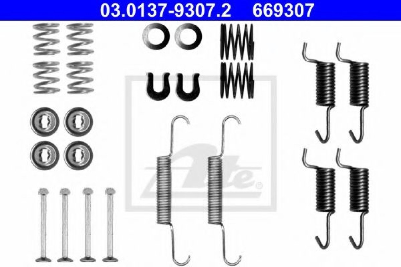 Set accesorii, saboti frana parcare SUBARU IMPREZA Limuzina (GR) (2007 - 2016) ATE 03.0137-9307.2 piesa NOUA