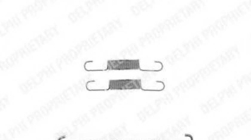 Set accesorii, saboti frana parcare VOLVO S60 I (2000 - 2010) DELPHI LY1325 piesa NOUA