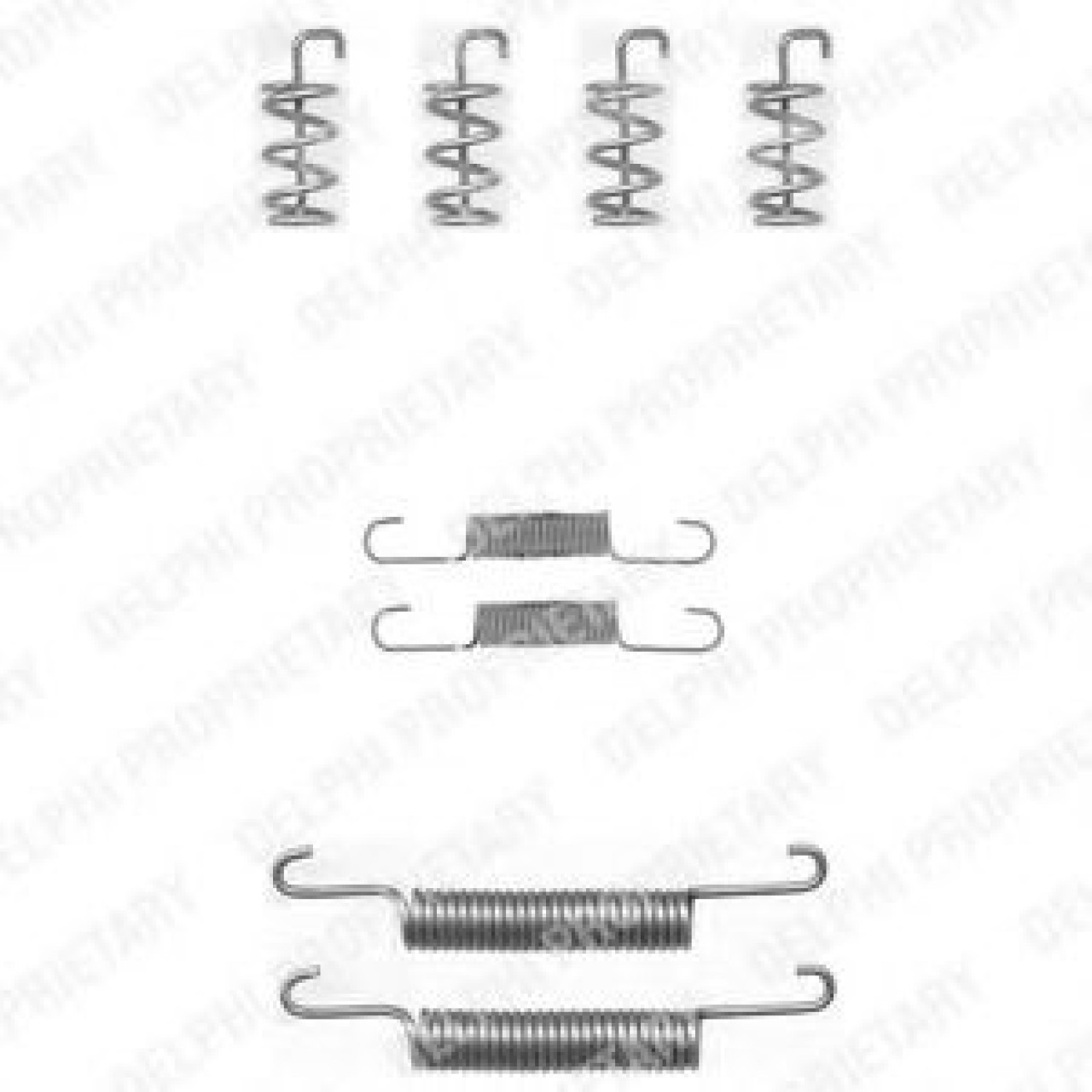 Set accesorii, saboti frana parcare VOLVO S80 II (AS) (2006 - 2016) DELPHI LY1324 piesa NOUA