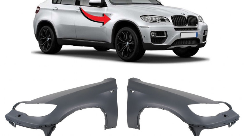 Set Aripi Fata Dreapta + Stanga Am Bmw X6 E71/E72 2007-2014 51657052423 + 51657052424