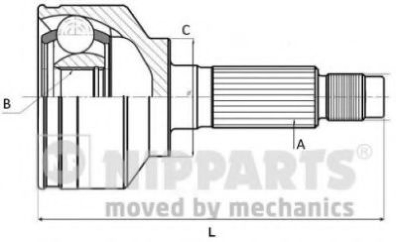 Set articulatie, planetara HONDA ACCORD VII (CL) (2003 - 2008) NIPPARTS J2824134 piesa NOUA