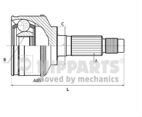 Set Articulatie, Planetara Nipparts Honda J2824129