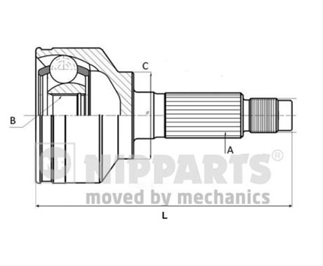 Set Articulatie, Planetara Nipparts Honda J2824134