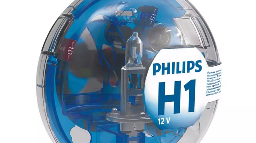 Set Becuri Rezerva Philips H1 12V 55W P14,5s + Becuri Semnalizare + Sigurante Essential Box 55717EBKM