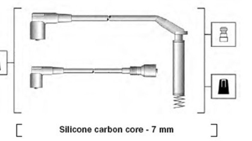 Set cablaj aprindere (941125150669 MAGNETI MARELLI) OPEL,VAUXHALL