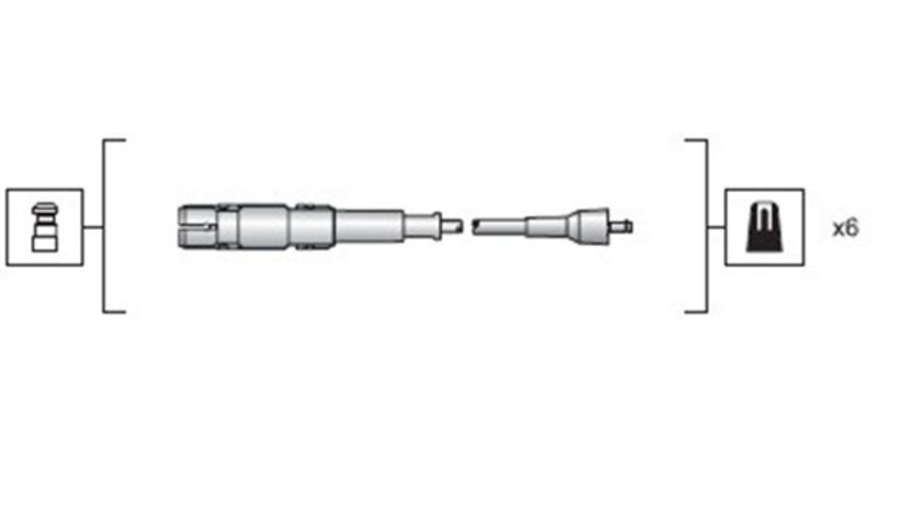 Set cablaj aprindere (941318111149 MAGNETI MARELLI) MERCEDES-BENZ