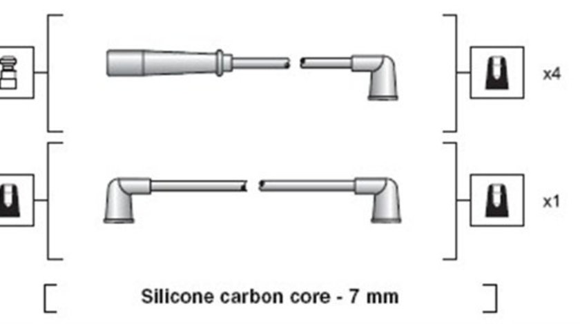 Set cablaj aprindere (941318111184 MAGNETI MARELLI) SUZUKI