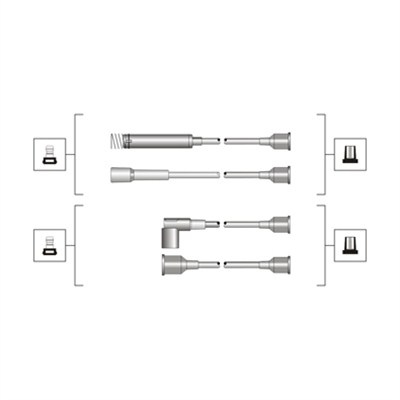 Set cablaj aprindere (941319170064 MAGNETI MARELLI) OPEL,VAUXHALL