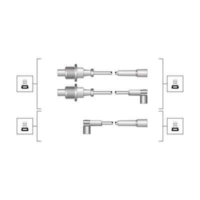 Set cablaj aprindere (941319170118 MAGNETI MARELLI) Citroen,PEUGEOT