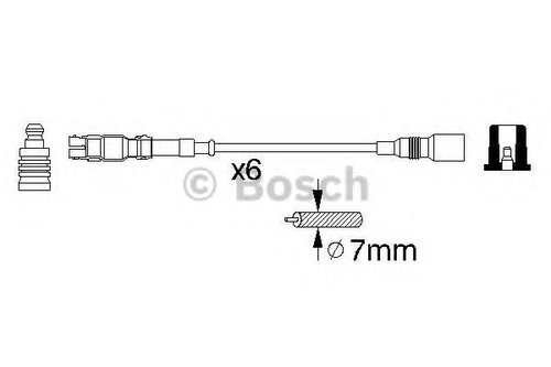 Set cablaj aprindere AUDI A4 (8D2, B5) (1994 - 2001) BOSCH 0 986 356 302 piesa NOUA