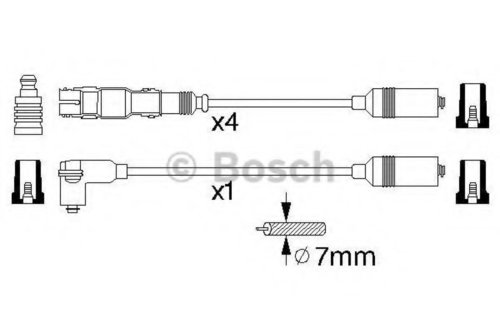 Set cablaj aprindere AUDI A4 (8D2, B5) (1994 - 2001) BOSCH 0 986 356 304 piesa NOUA