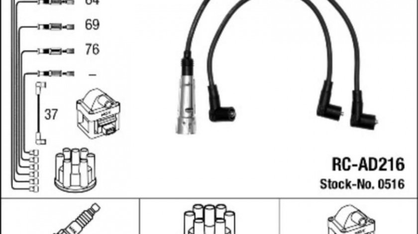 Set cablaj aprindere Audi AUDI 200 Avant (44, 44Q) 1983-1991 #2 02511