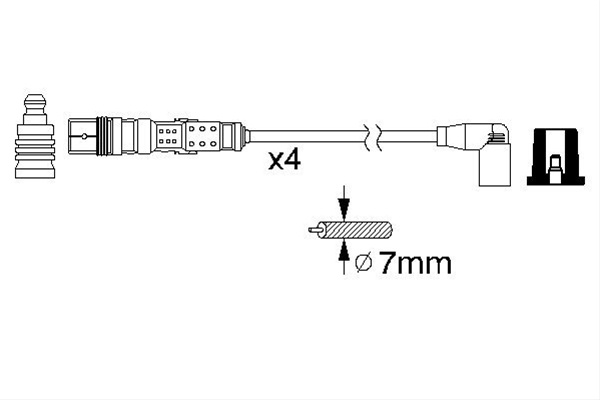 Set Cablaj Aprindere Bosch Vw 0 986 356 312