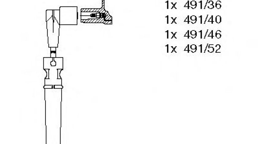 Set cablaj aprindere CHEVROLET AVEO Hatchback (T250, T255) (2007 - 2016) BREMI 300/759 piesa NOUA