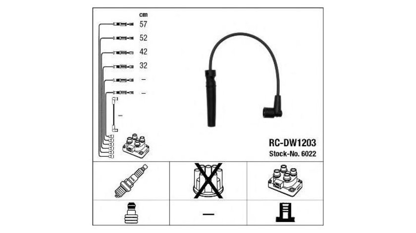 Set cablaj aprindere Chevrolet NUBIRA combi 2005-2016 #2 0986356987