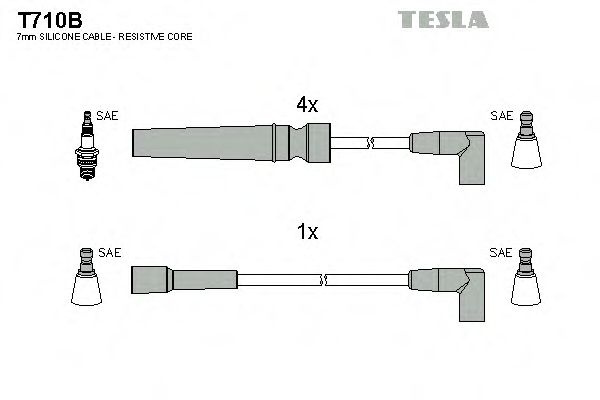 Set cablaj aprindere DAEWOO ESPERO (KLEJ) (1991 - 1999) TESLA T710B piesa NOUA