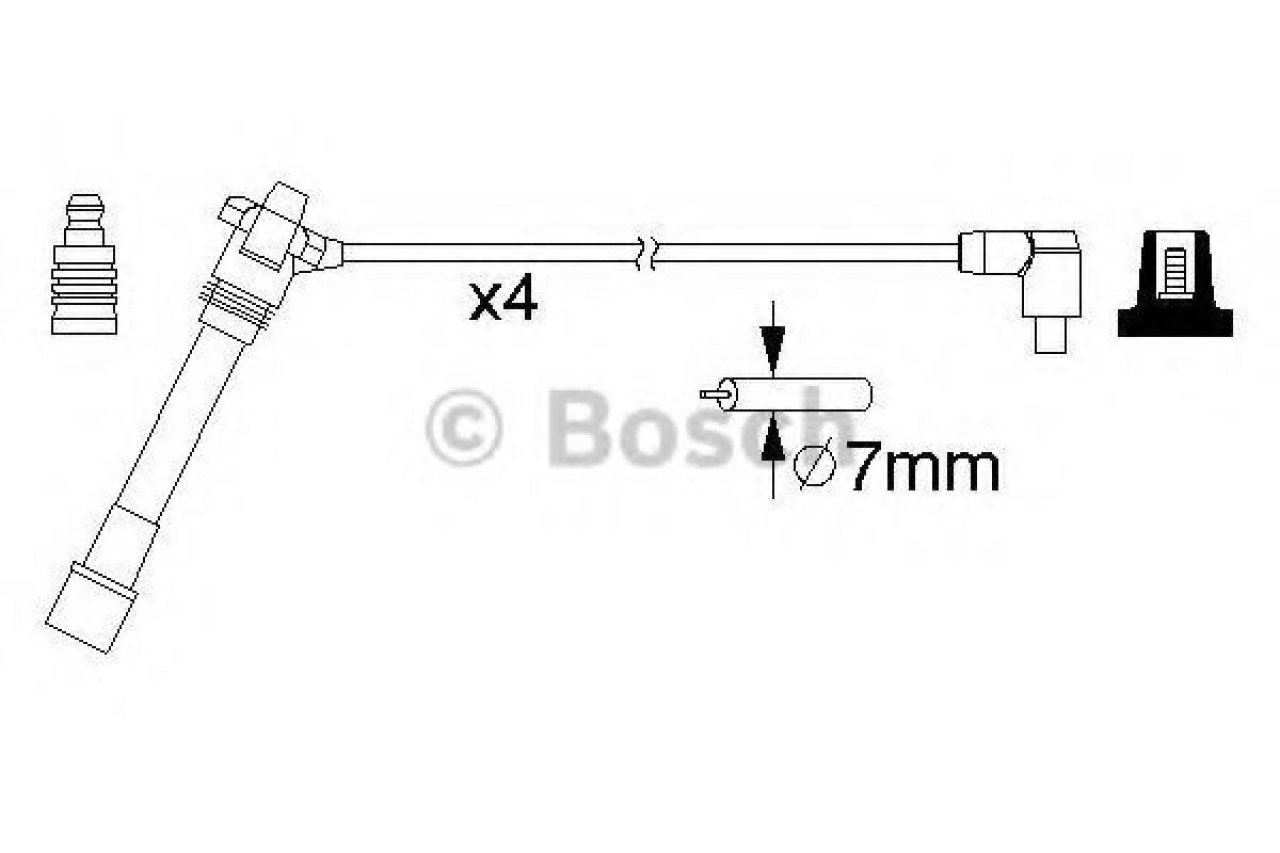 Set cablaj aprindere FIAT BRAVO I (182) (1995 - 2001) BOSCH 0 986 357 181 piesa NOUA