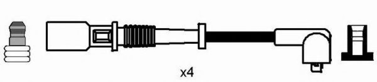 Set cablaj aprindere FIAT PANDA (141A) (1980 - 2004) NGK 8192 piesa NOUA