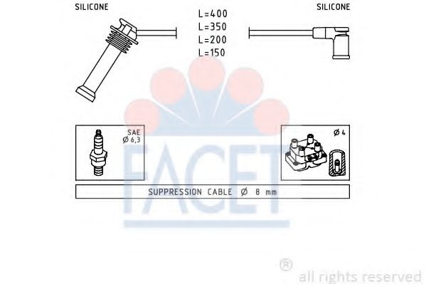 Set cablaj aprindere FORD B-MAX (JK) (2012 - 2016) FACET 4.7242 piesa NOUA