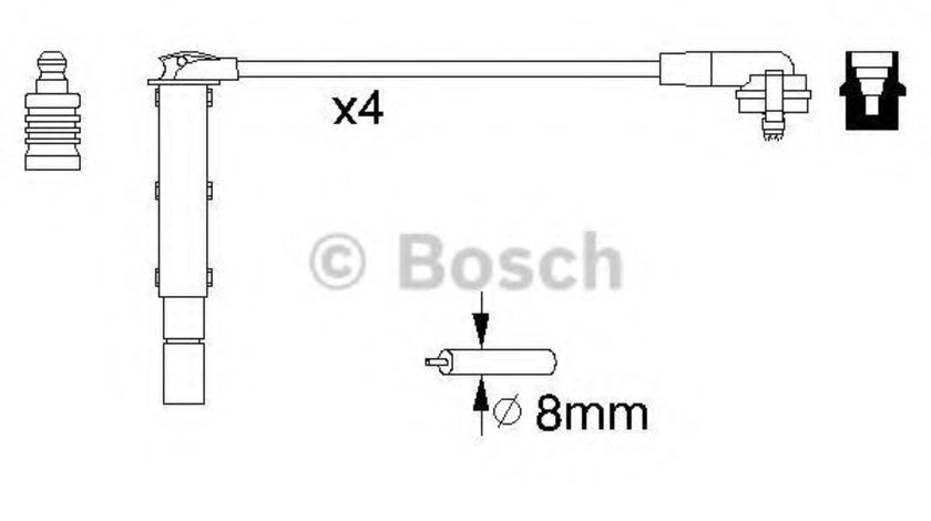 Set cablaj aprindere FORD GALAXY (WGR) (1995 - 2006) BOSCH 0 986 357 090 piesa NOUA