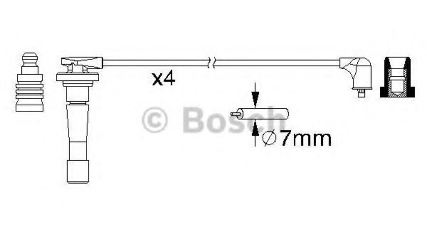 Set cablaj aprindere HONDA CR-V I (RD) (1995 - 2002) BOSCH 0 986 357 150 piesa NOUA