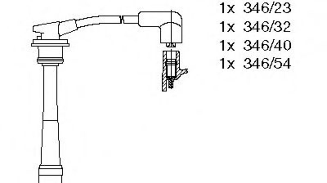 Set cablaj aprindere HYUNDAI COUPE (RD) (1996 - 2002) BREMI 300/701 piesa NOUA