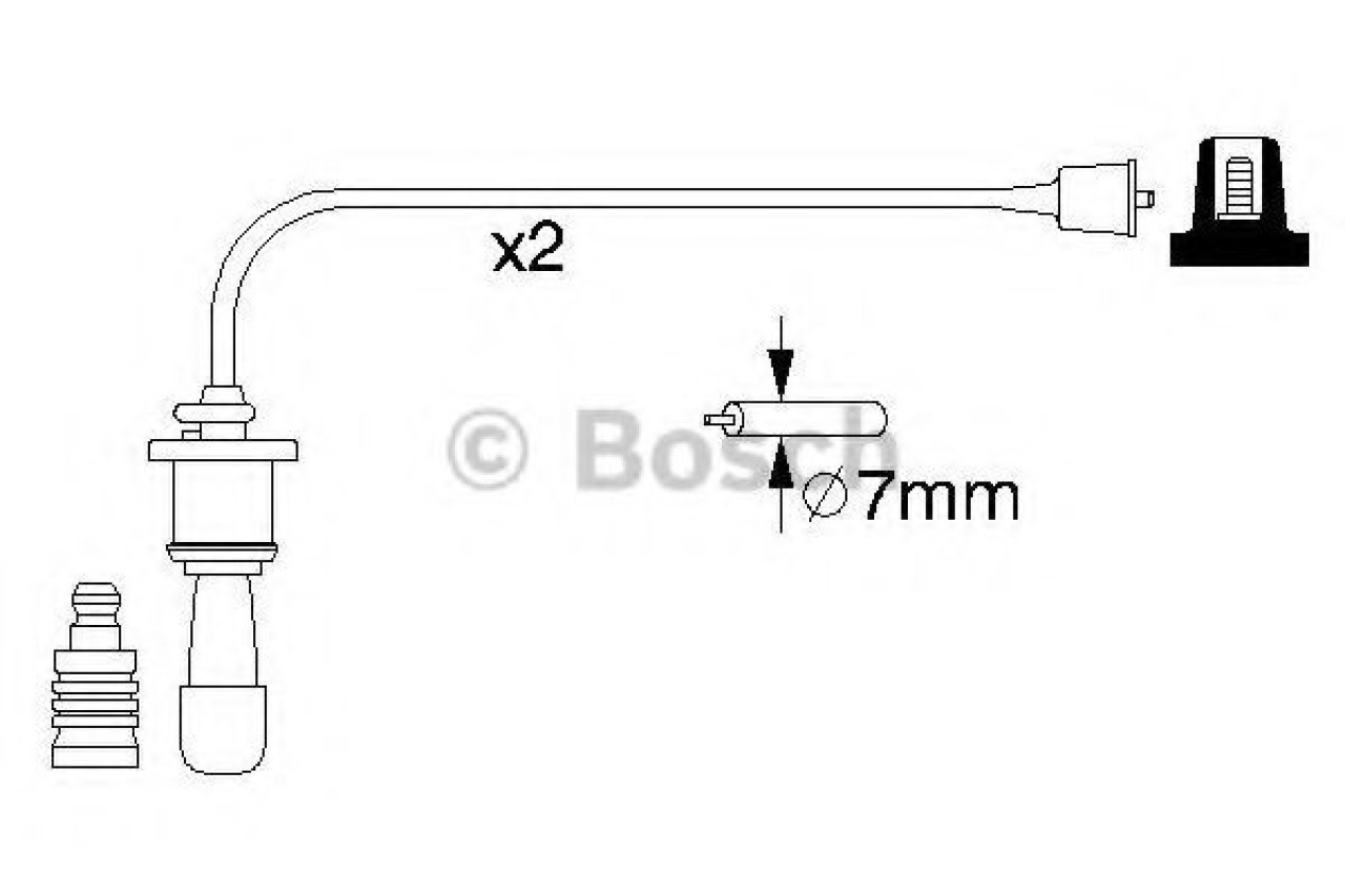 Set cablaj aprindere KIA MAGENTIS (GD) (2001 - 2005) BOSCH 0 986 356 991 piesa NOUA