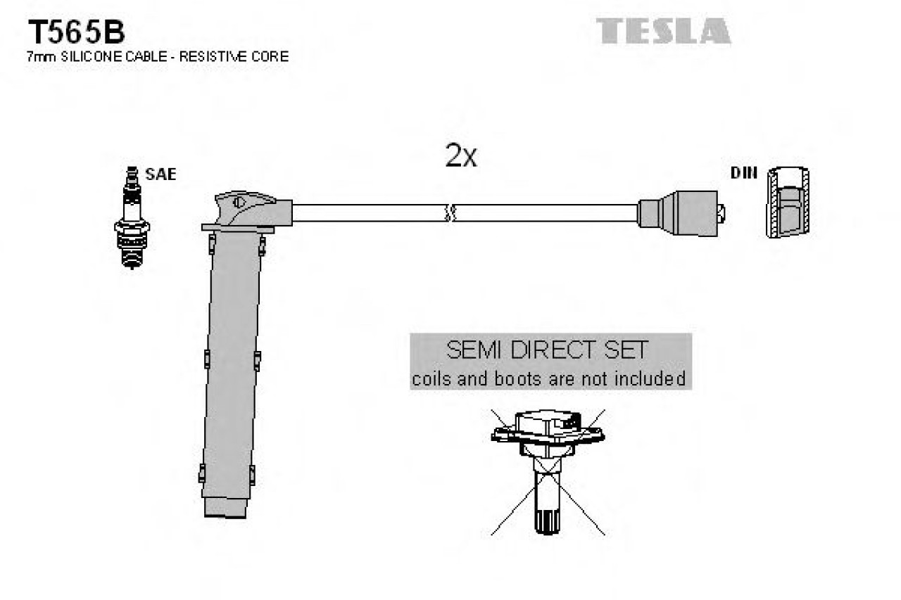 Set cablaj aprindere LAND ROVER FREELANDER Soft Top (LN) (1998 - 2006) TESLA T565B piesa NOUA