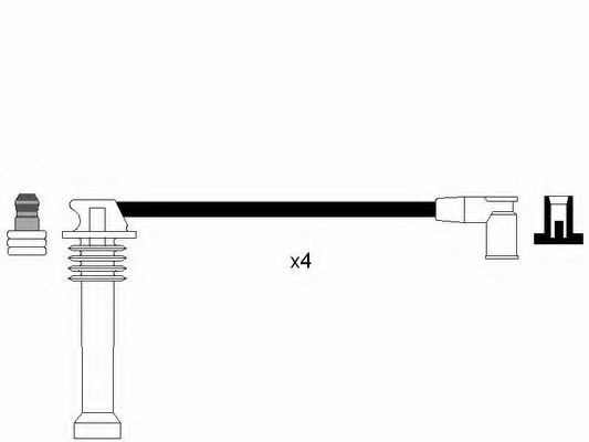 Set cablaj aprindere MAZDA 6 Hatchback (GG) (2002 - 2008) NGK 6984 piesa NOUA