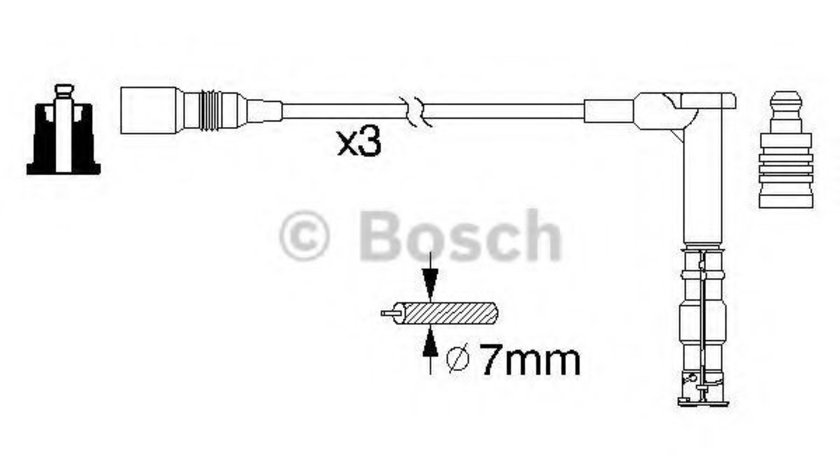 Set cablaj aprindere MERCEDES C-CLASS (W202) (1993 - 2000) BOSCH 0 986 356 316 piesa NOUA