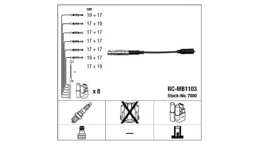 Set cablaj aprindere Mercedes CLK (C209) 2002-2009 #2 0300891488