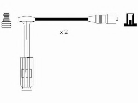 Set cablaj aprindere MERCEDES M-CLASS (W163) (1998 - 2005) NGK 0757 piesa NOUA