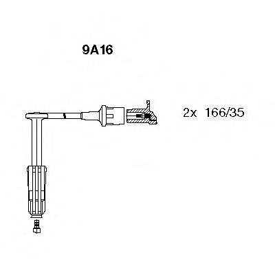 Set cablaj aprindere MERCEDES M-CLASS (W163) (1998 - 2005) BREMI 9A16 piesa NOUA