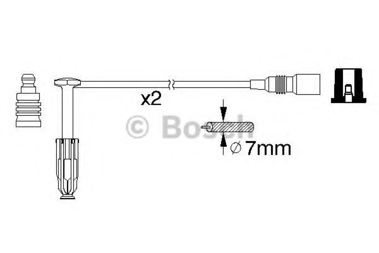 Set cablaj aprindere MERCEDES SPRINTER 4-t caroserie (904) (1996 - 2006) BOSCH 0 986 356 311 piesa NOUA