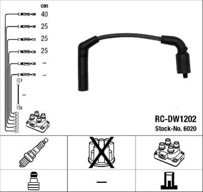 Set Cablaj Aprindere Ngk Buick 6020