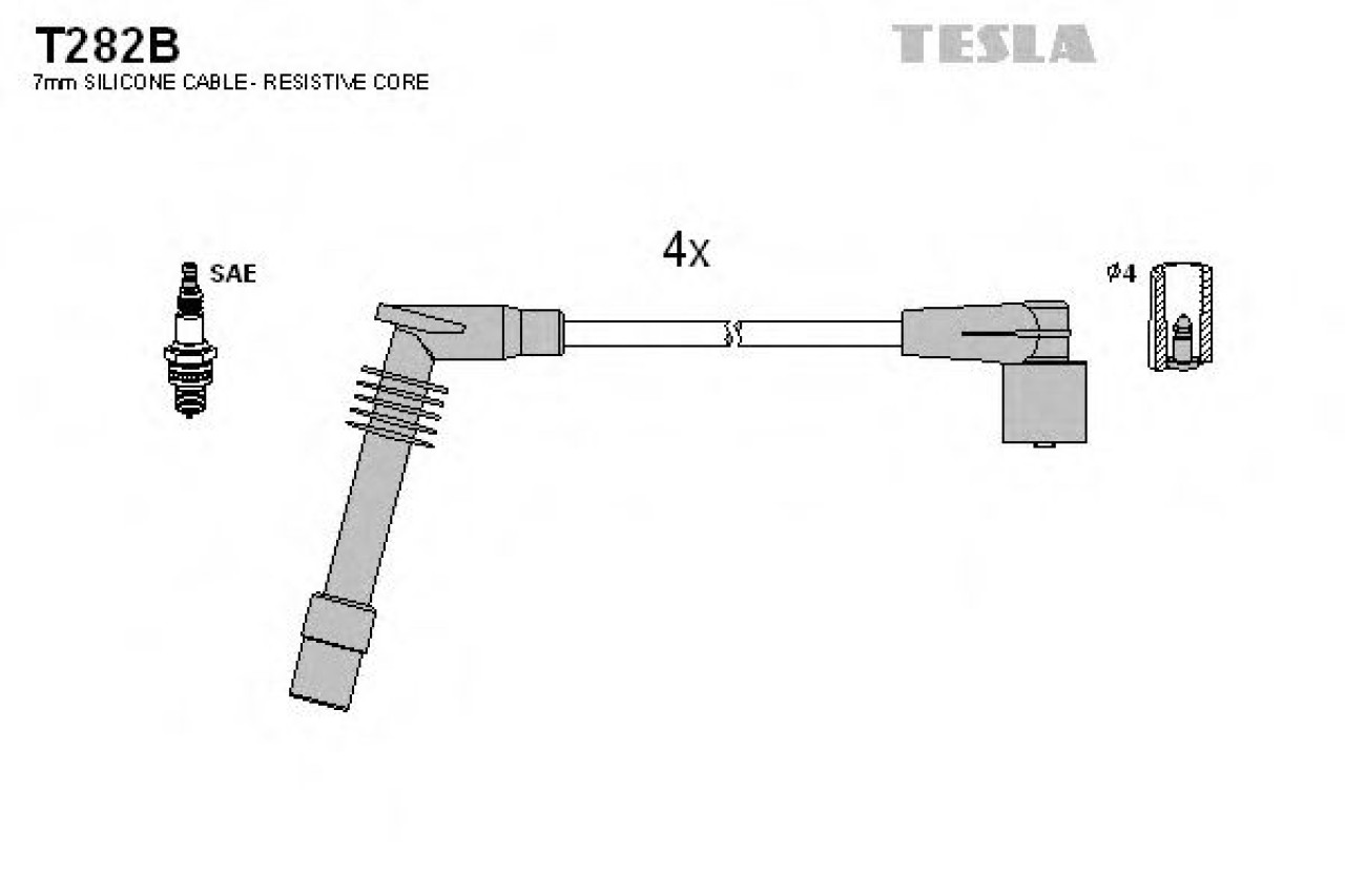 Set cablaj aprindere OPEL ZAFIRA A (F75) (1999 - 2005) TESLA T282B piesa NOUA