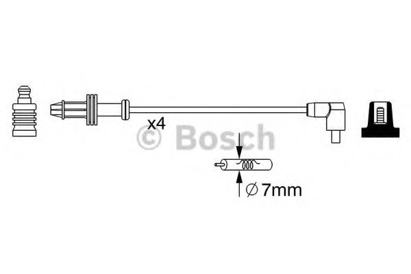 Set cablaj aprindere PEUGEOT 306 Break (7E, N3, N5) (1994 - 2002) BOSCH 0 986 357 240 piesa NOUA