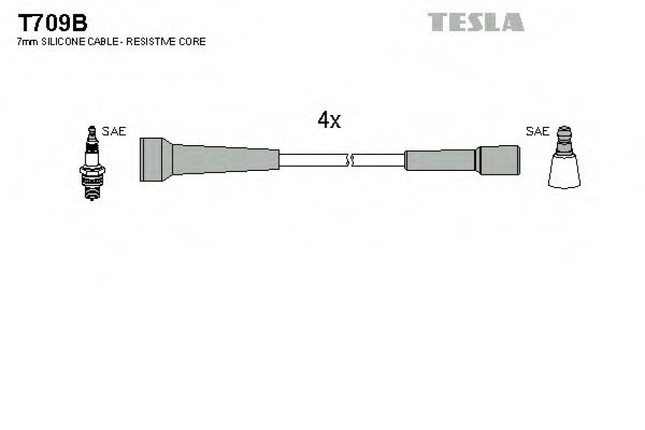 Set cablaj aprindere RENAULT LAGUNA I (B56, 556) (1993 - 2001) TESLA T709B piesa NOUA