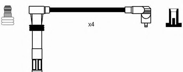 Set cablaj aprindere SKODA FABIA I Combi (6Y5) (2000 - 2007) NGK 7306 piesa NOUA