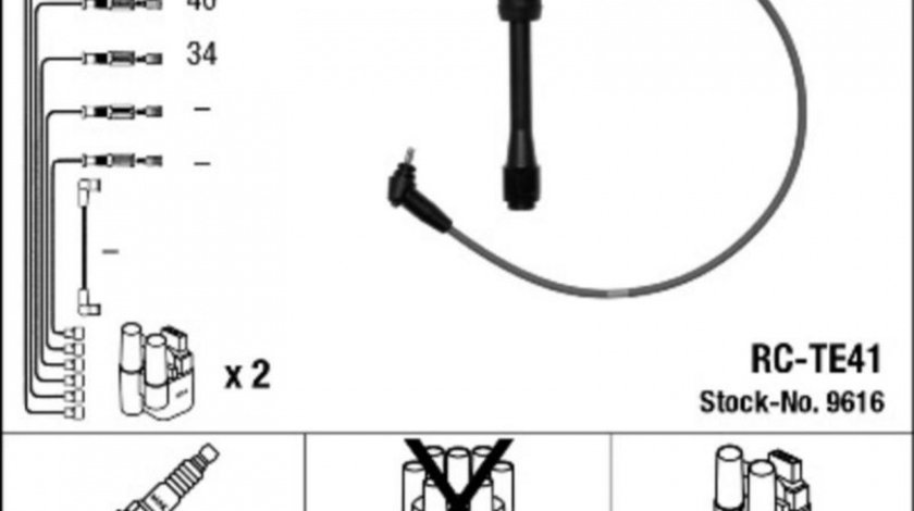 Set cablaj aprindere Toyota STARLET (EP91) 1996-1999 #2 0300890923