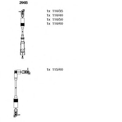 Set cablaj aprindere VW PASSAT (3A2, 35I) (1988 - 1997) BREMI 296B piesa NOUA