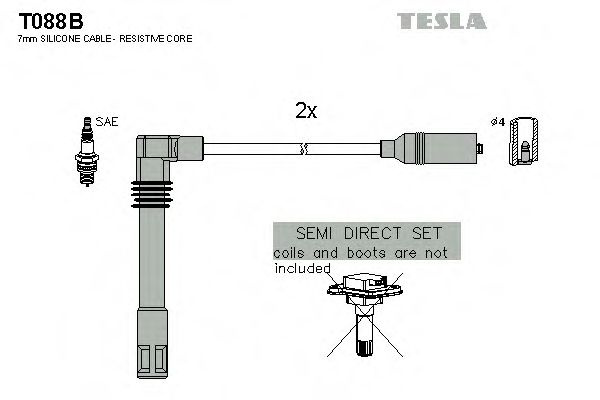 Set cablaj aprindere VW PASSAT (3B2) (1996 - 2001) TESLA T088B piesa NOUA