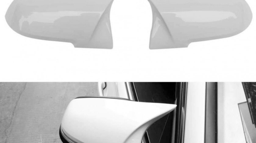 Set Carcase Capace Oglinzi Bmw Seria 1 F21 2011→ M Look Alpine White 8029 Alb