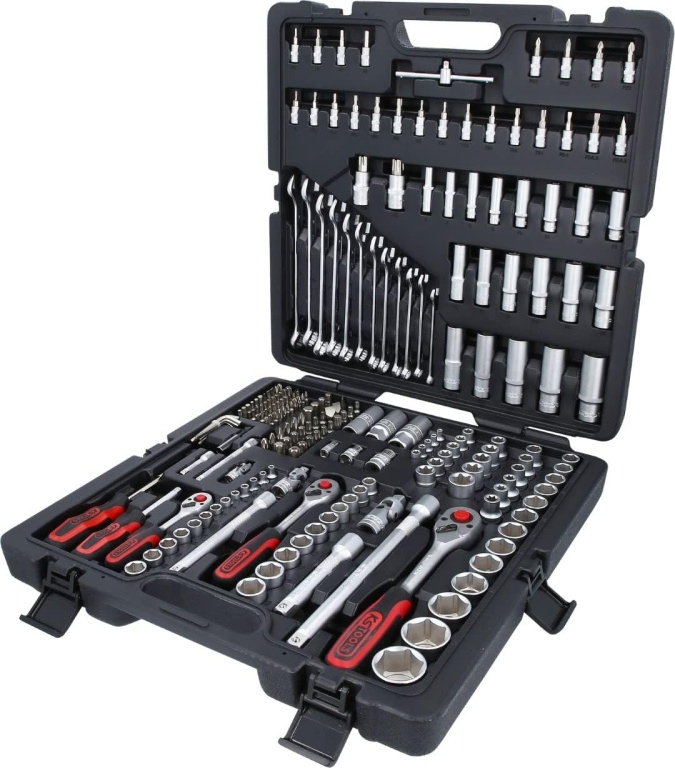 Set Cheie Tubulare 1/4+3/8+1/2 . 216 Piese Ks Tools 917.0216