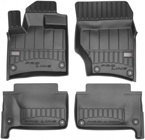 Set Covorase Auto Cauciuc Negro Audi Q7 4L 2006-2015 Pro Line Tip Tavita 3D 3D407442