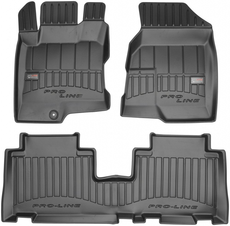 Set Covorase Auto Cauciuc Negro Chevrolet Captiva 2006→ Pro Line Tip Tavita 3D 3D407558